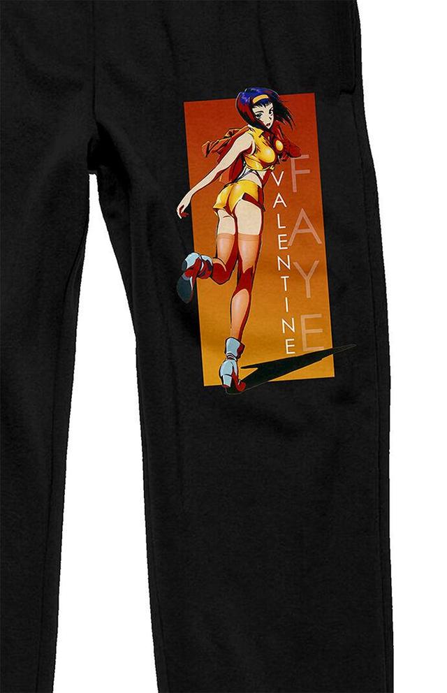 PacSun Mens Cowboy Bebop Faye Valentine Jogger Sweatpants - Blackedium Product Image