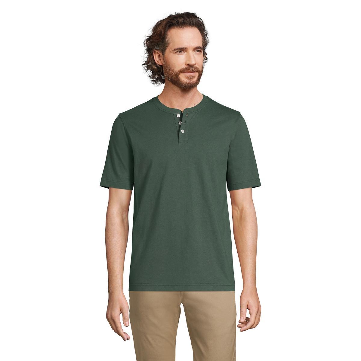 Mens Lands End Classic-Fit Super-T Henley Product Image