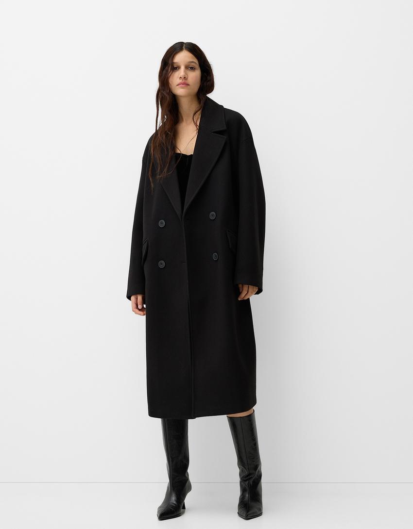 Drop shoulder coat Product Image