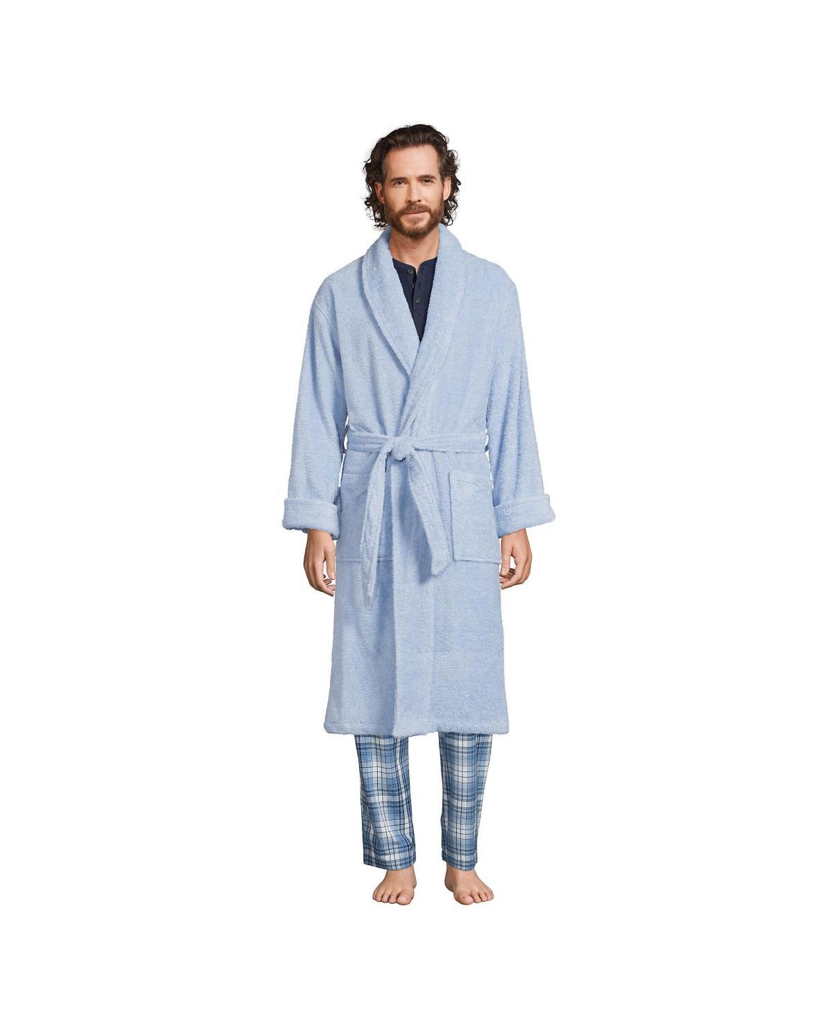 Lands End Mens Calf Length Turkish Terry Robe Product Image