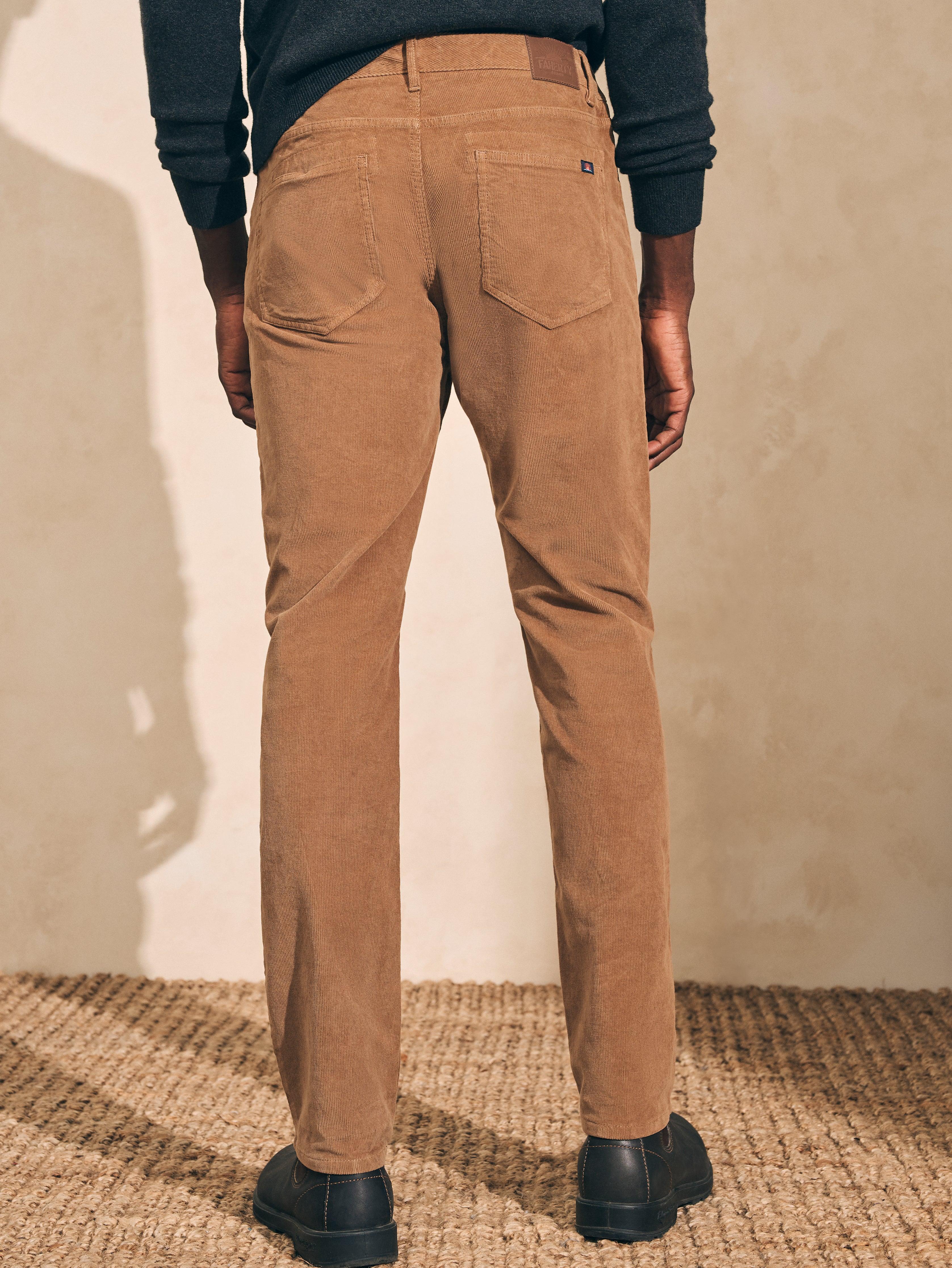 Stretch Corduroy 5-Pocket Pant (30" Inseam) - Raw Umber Male Product Image