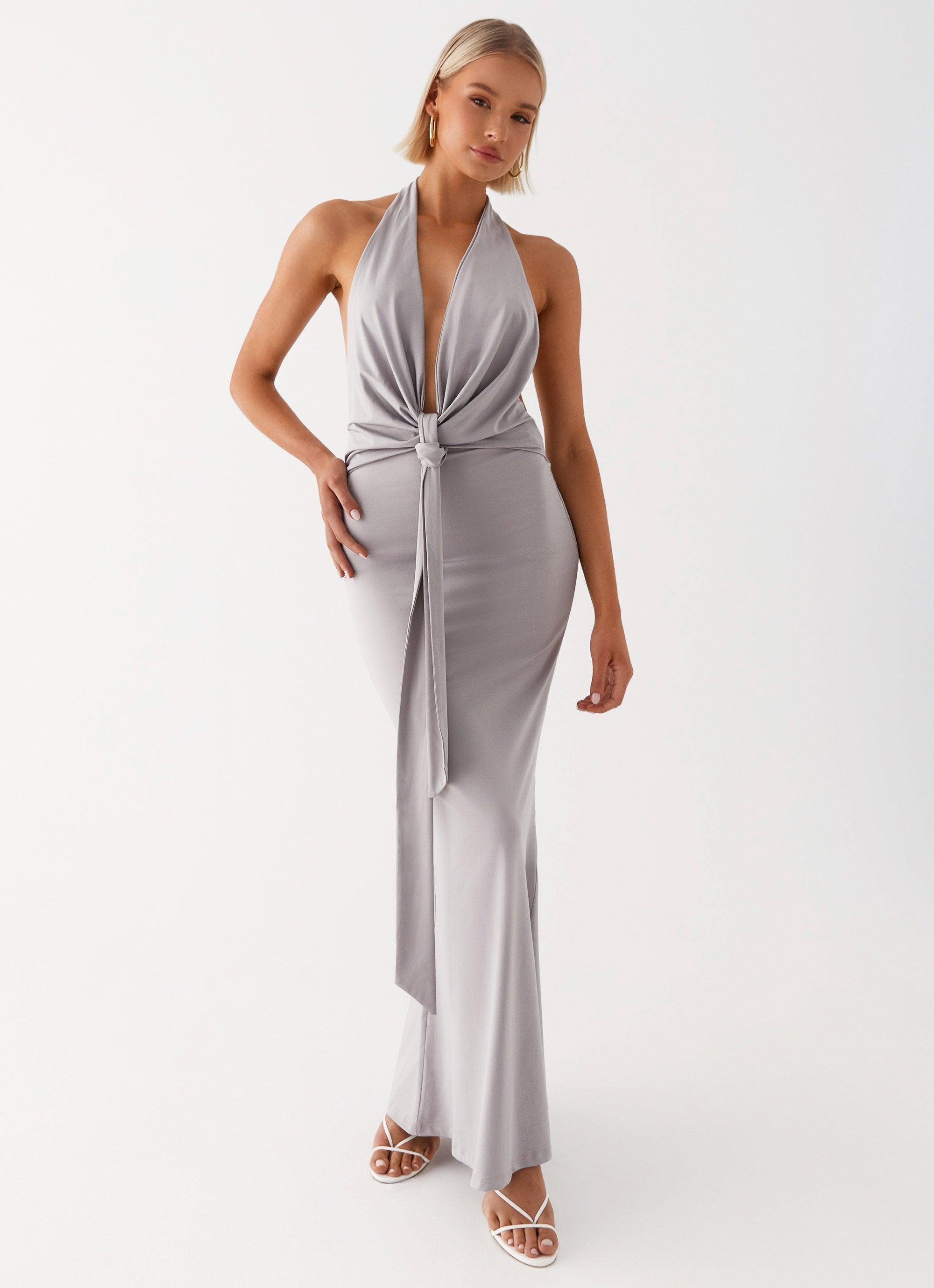 Carmella Maxi Dress - Grey Product Image