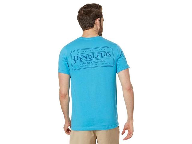 Pendleton Vintage Logo Graphic Tee (Aqua/Teal) Men's Clothing Product Image