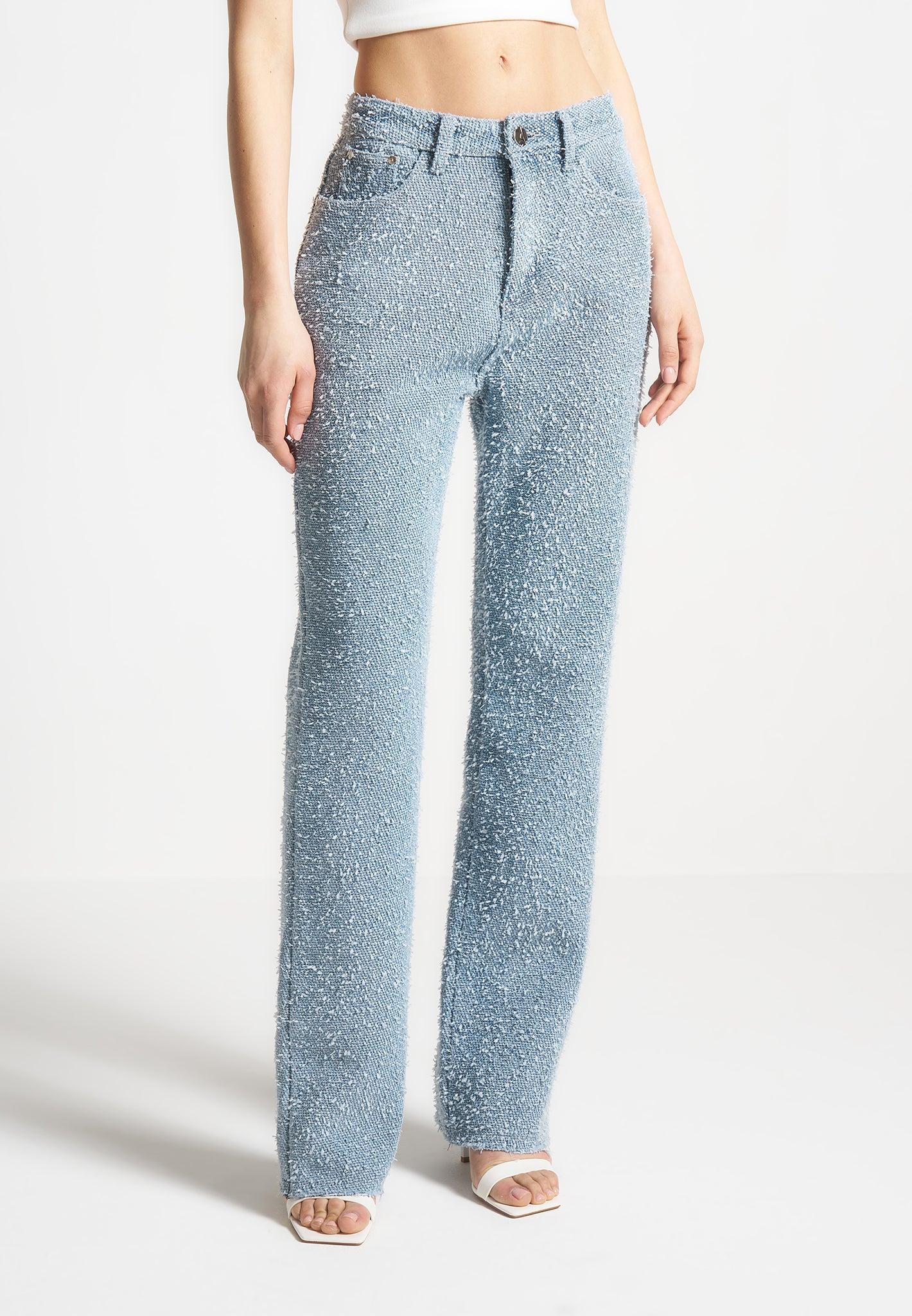 Boucle Denim Boyfriend Jeans - Light Blue Female product image