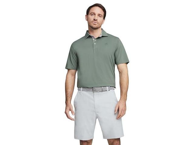 PUMA Golf X Ap Floral Trim Polo (Eucalyptus) Men's Clothing Product Image