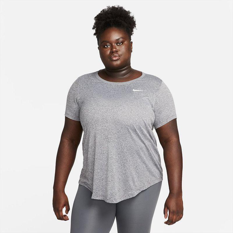 Plus Size Nike Dri-FIT Tee, Womens Pink Product Image