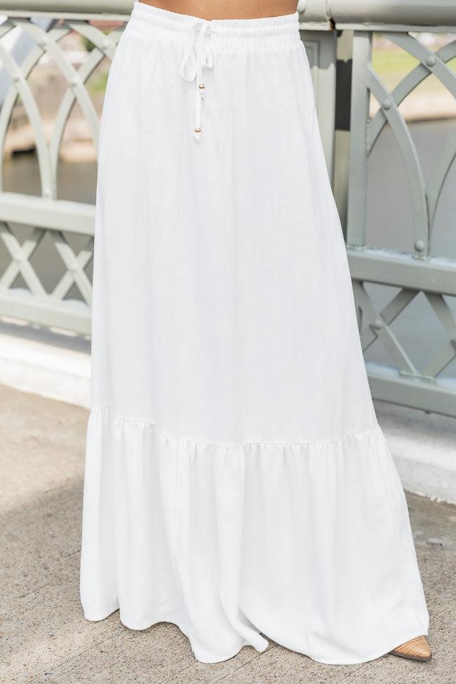 Inner Poise Ivory Maxi Skirt FINAL SALE Product Image