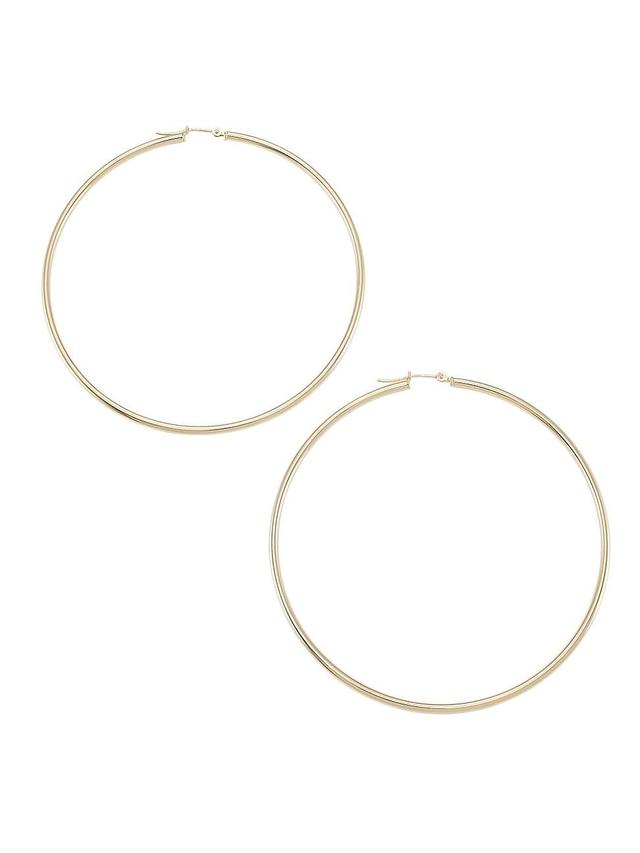 Womens 14K Gold Hoop Earrings Product Image