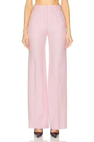 Valentino Tailored Trouser in Pink Product Image