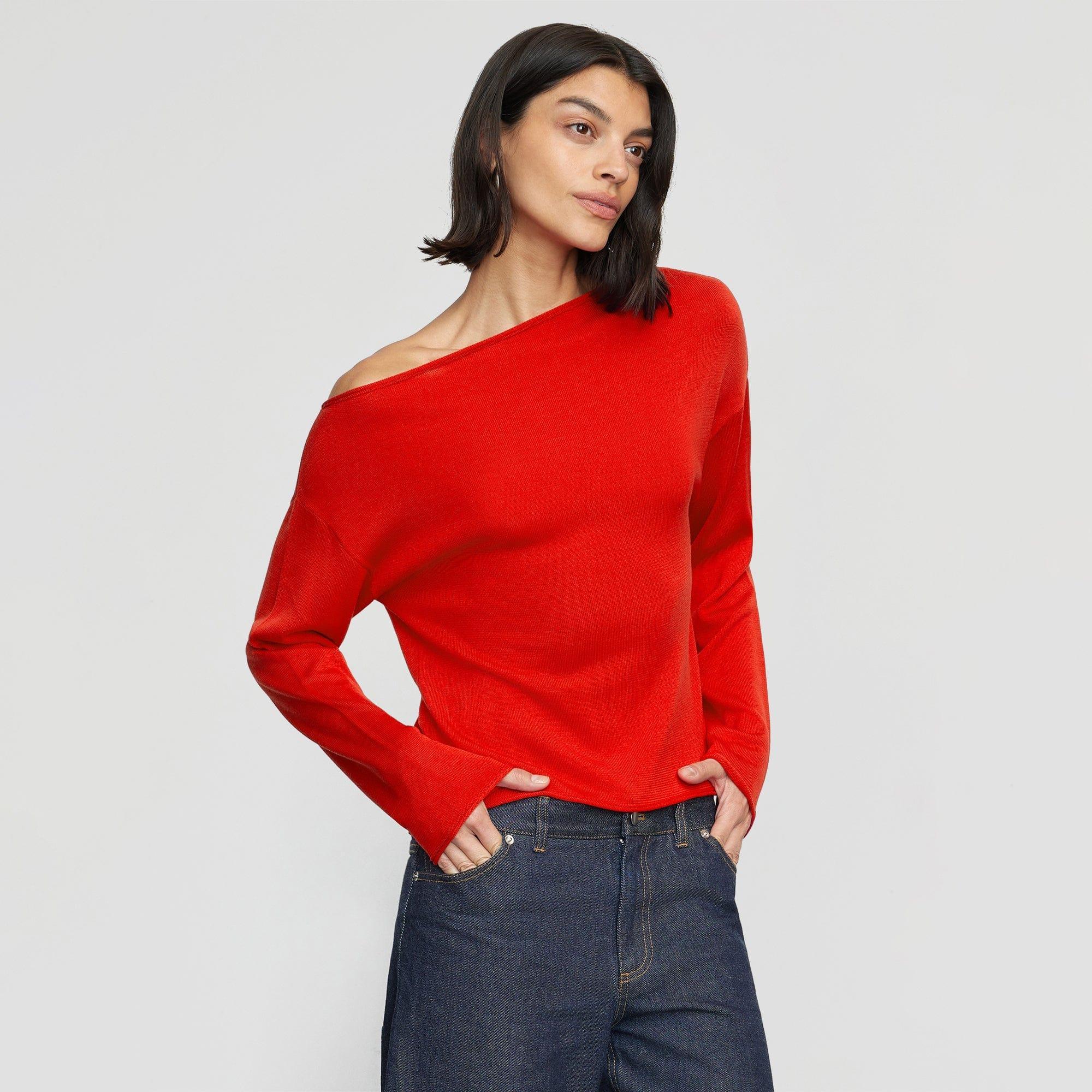 Hachi Tencel-Wool Off-Shoulder Sweater product image