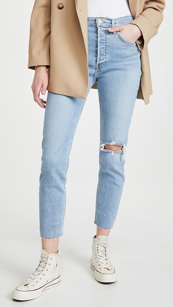 RE/DONE 90s High Rise Ankle Crop Jeans | Shopbop product image