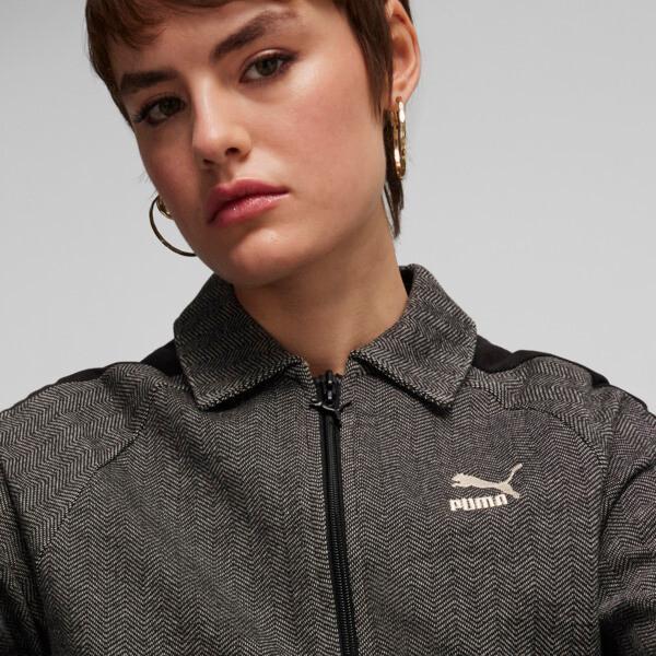 PUMA PLAY LOUD T7 Women's Track Jacket II in Black/Alpine Snow Product Image