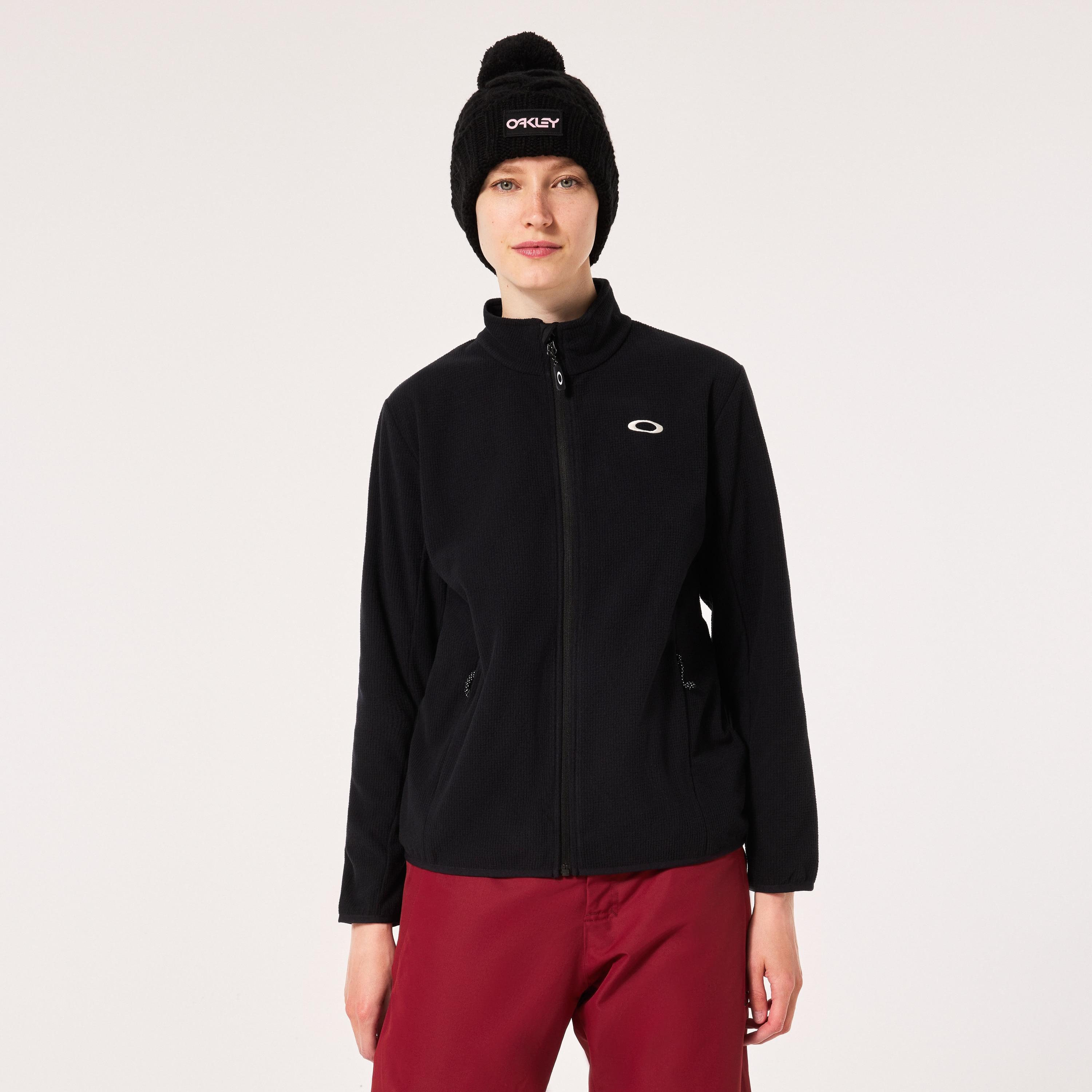 Oakley Wmns Alpine Full Zip Sweatshirt - Blackout | Oakley® Product Image