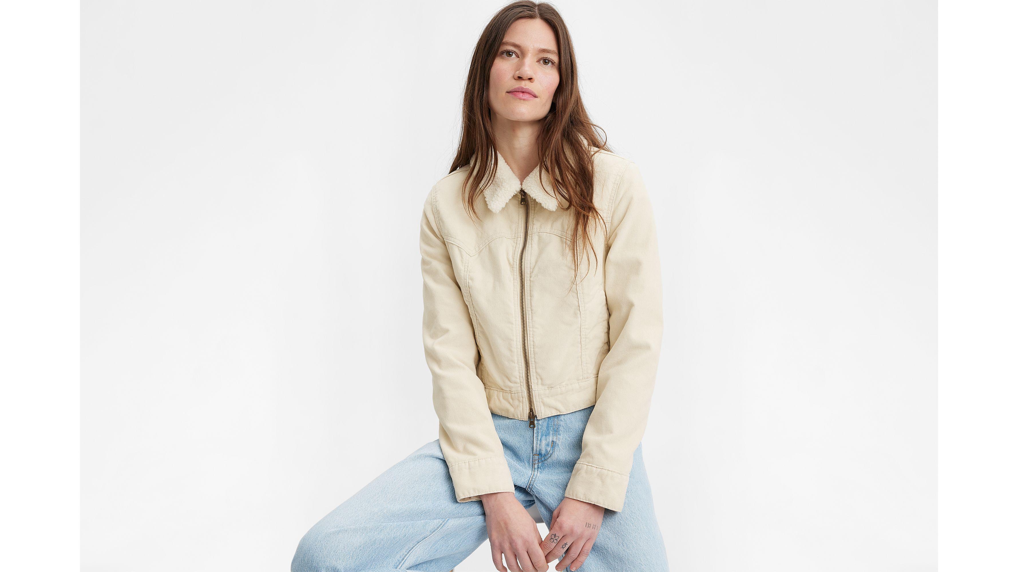 Levi's Sherpa Corduroy Trucker Jacket - Women's Product Image