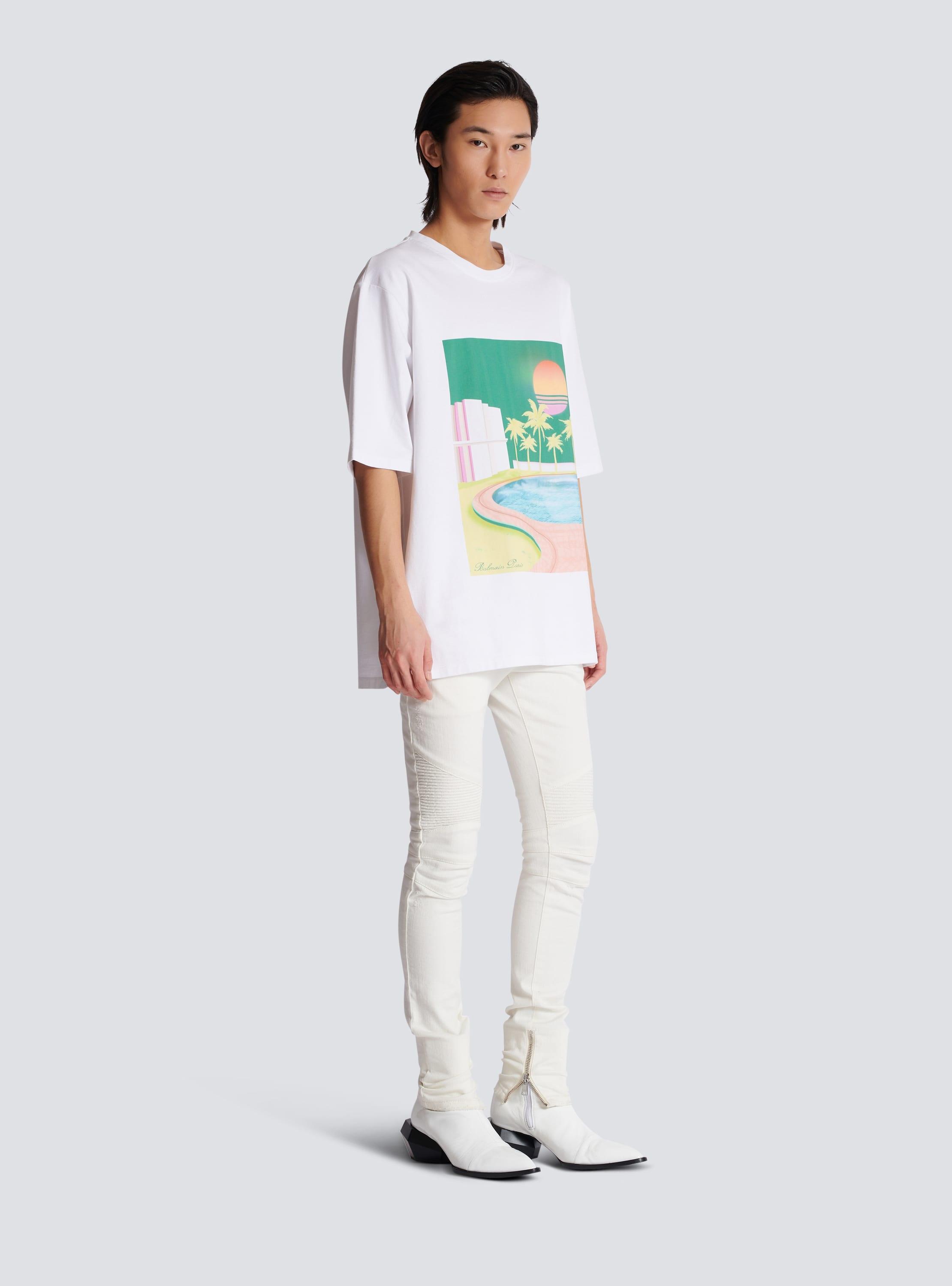 Loose Balmain Postcard printed T-shirt Product Image