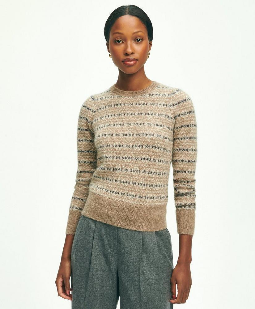 Mohair Alpaca Blend Fair Isle Sweater Product Image