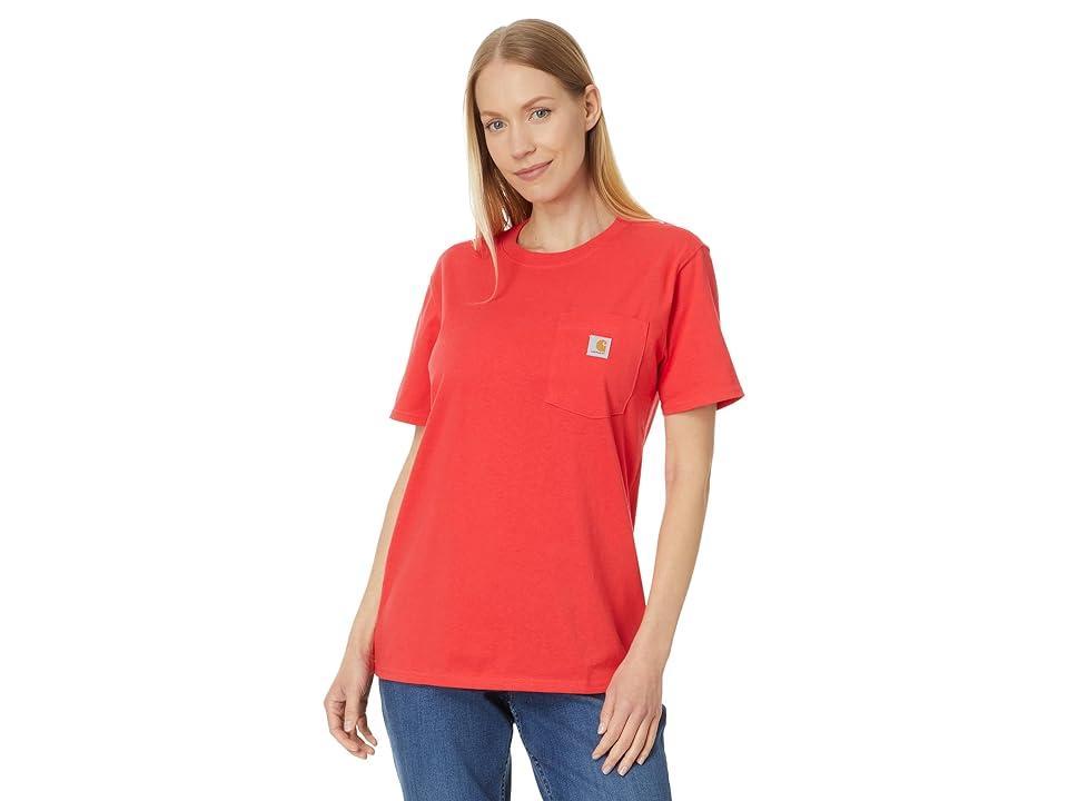 Carhartt WK87 Workwear Pocket Short Sleeve T-Shirt (Bittersweet) Women's T Shirt product image