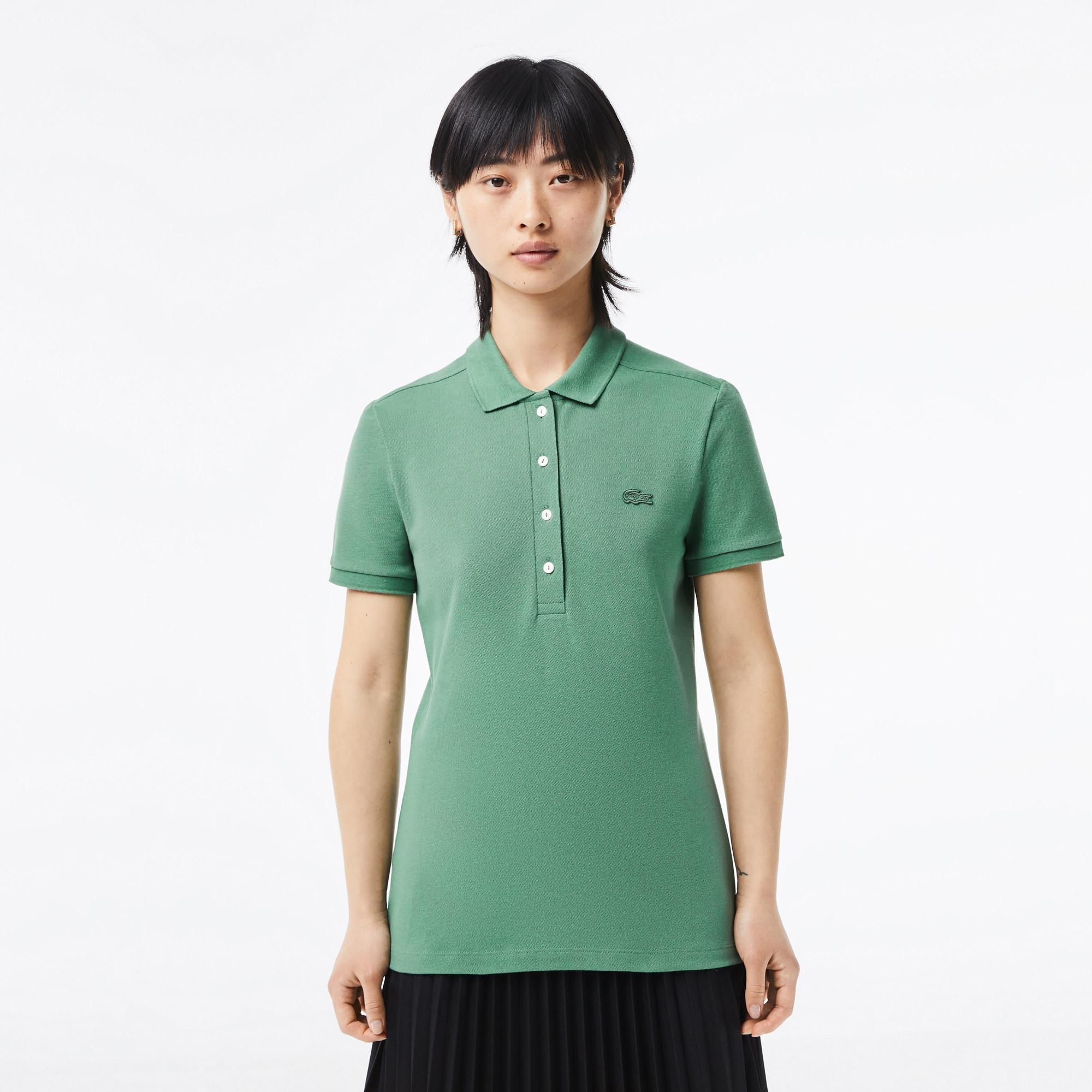 Women's L.12.D Slim Fit Stretch Mini Piqué Polo Product Image