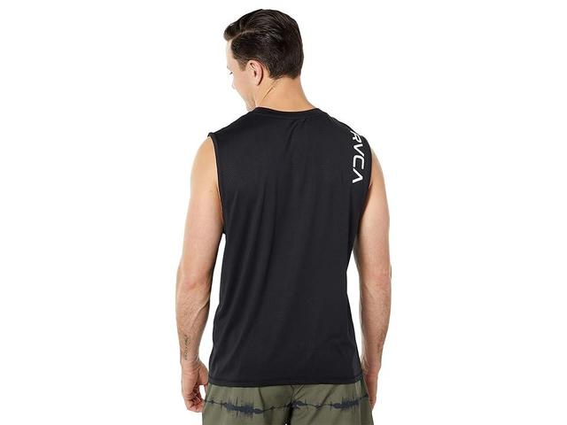 RVCA Sport Vent Muscle Tank (Black) Men's Short Sleeve Pullover Product Image