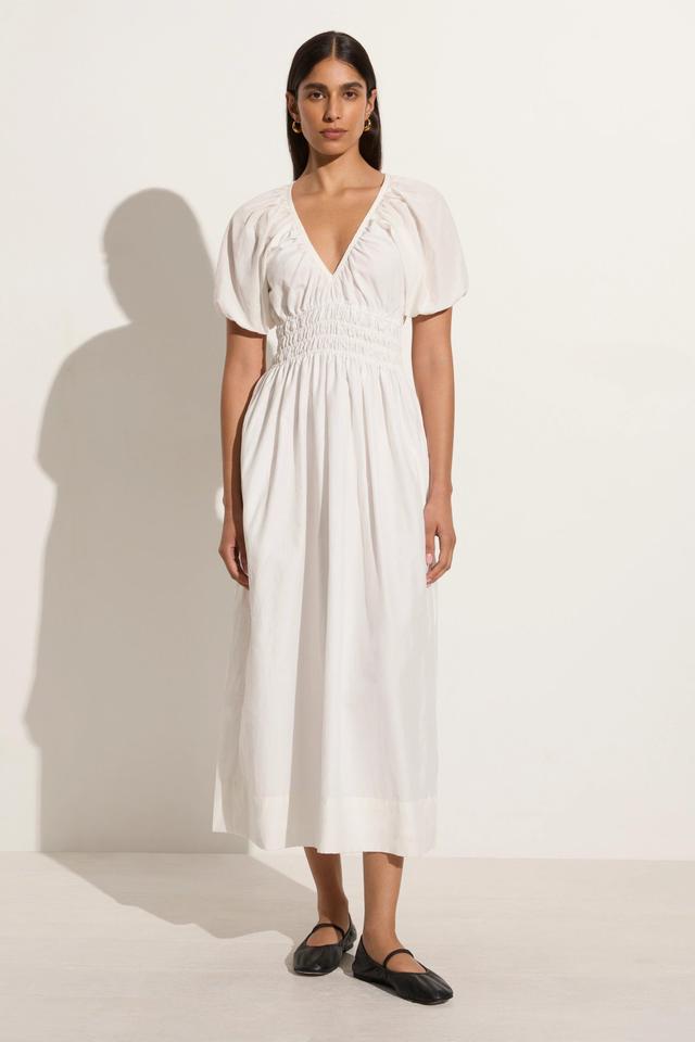 Teatro Midi Dress White Product Image