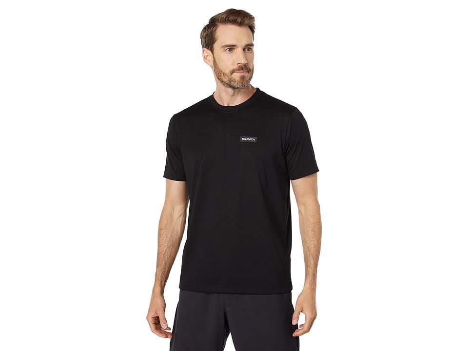 RVCA Icon Short Sleeve Tee (Black) Men's Clothing Product Image