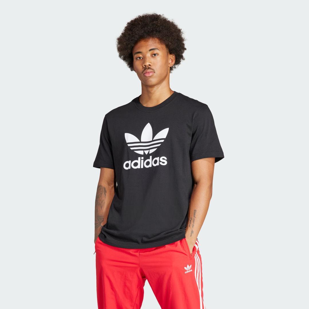 adidas Adicolor Trefoil Tee Blue Bird XL Mens Product Image