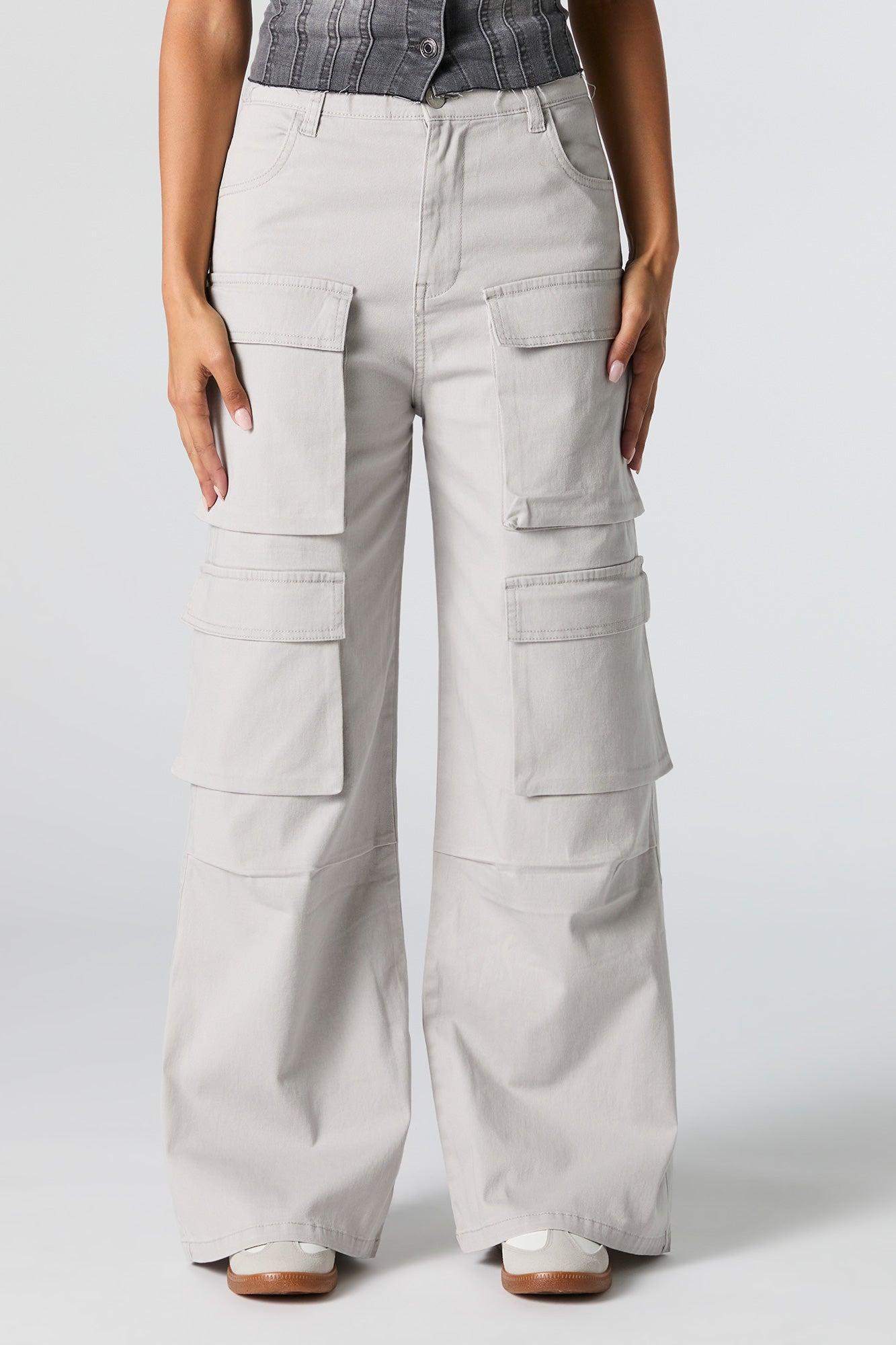 Multi Pocket Wide Leg Cargo Pant Female Product Image