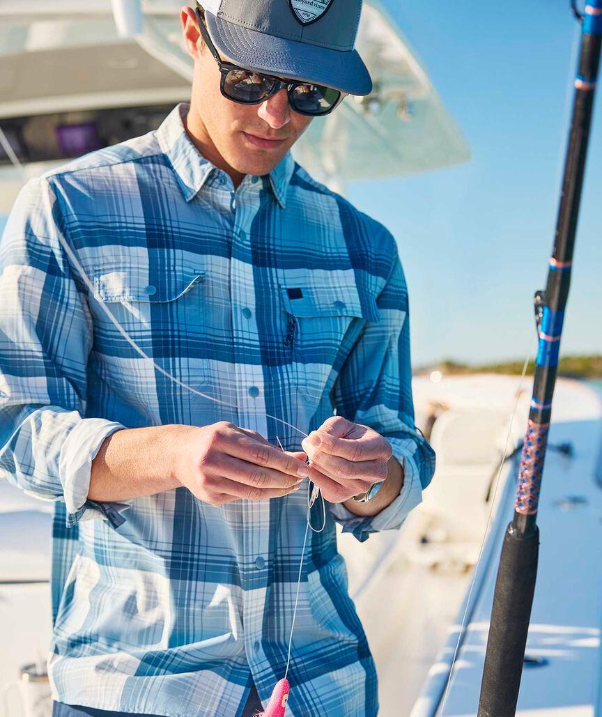 Lightweight Performance Harbor Plaid Shirt Product Image