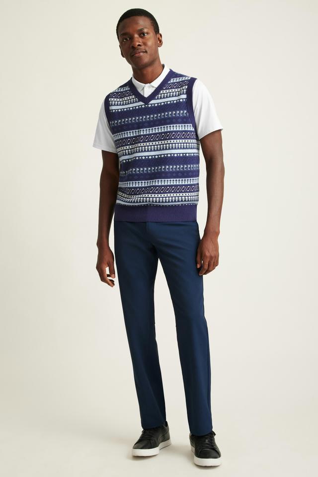 Cotton Cashmere Golf Sweater Vest Product Image