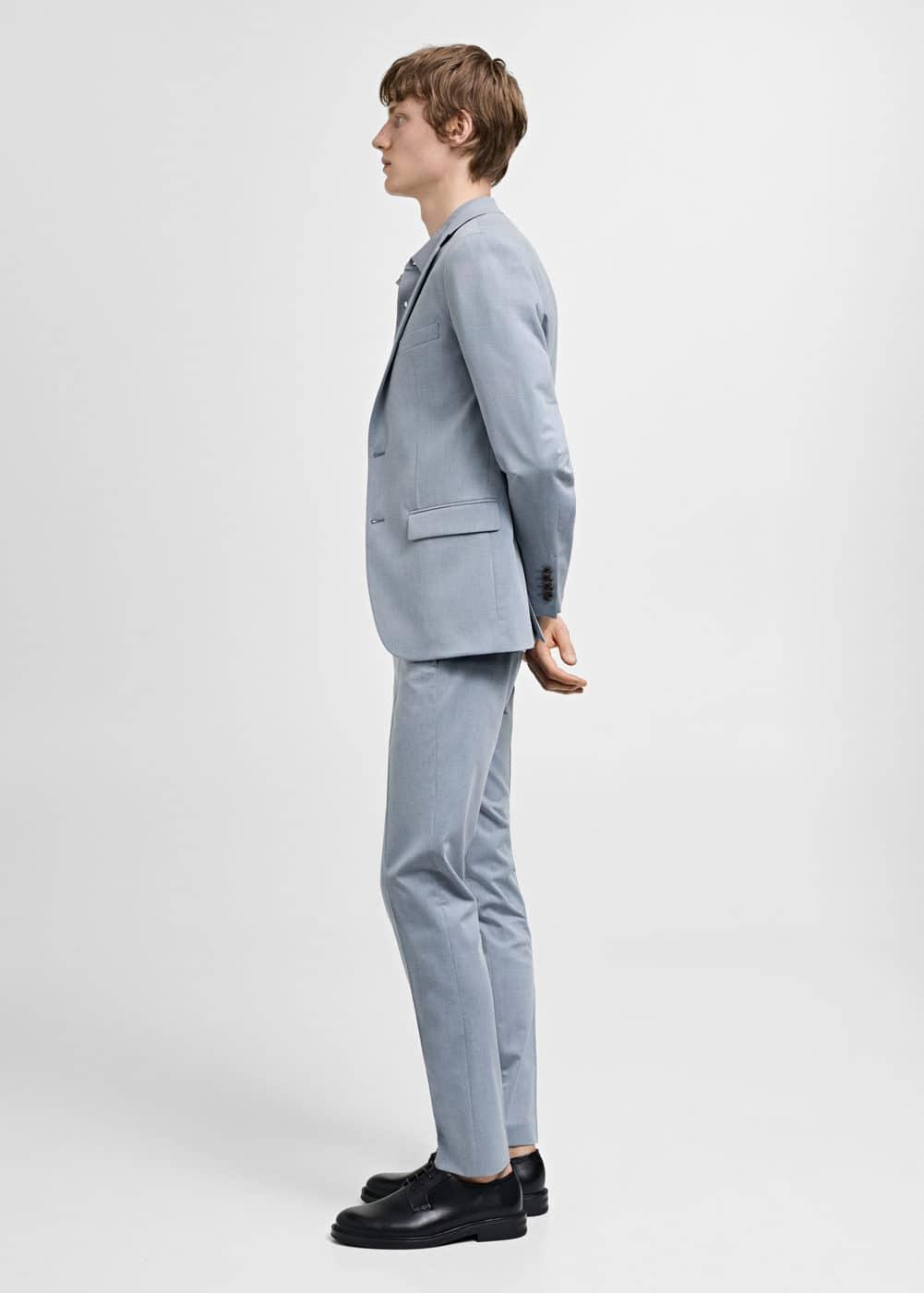 Super slim-fit suit blazer in stretch fabric - Men | MANGO USA Product Image