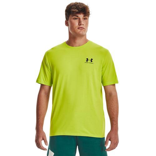 Under Armour Mens Under Armour Sportstyle Left Chest T-Shirt - Mens White/Black Product Image