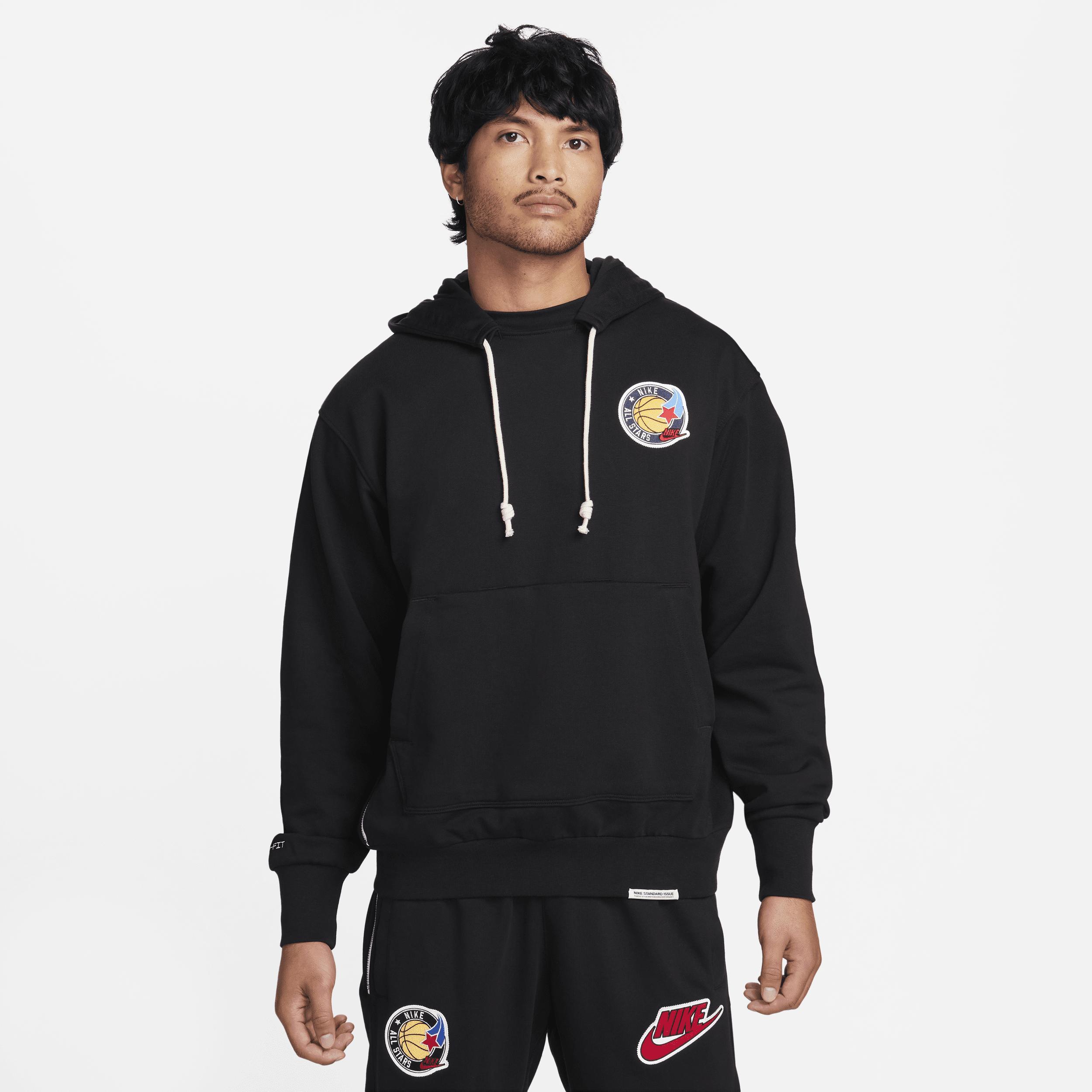 Nike Men's Standard Issue Dri-FIT French Terry Pullover Basketball Hoodie Product Image