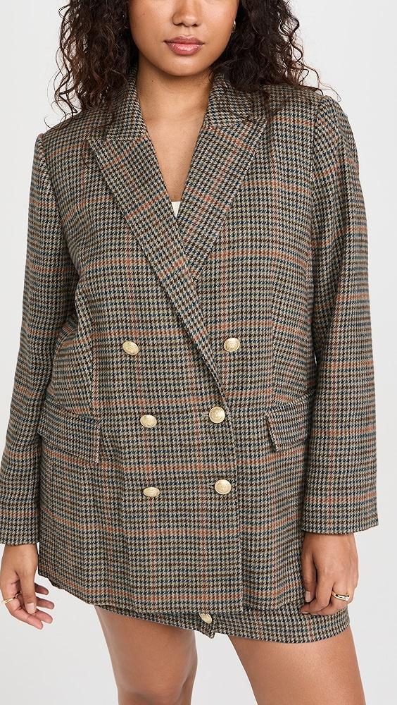 L'AGENCE Aimee Relaxed Double Breast Blazer | Shopbop Product Image