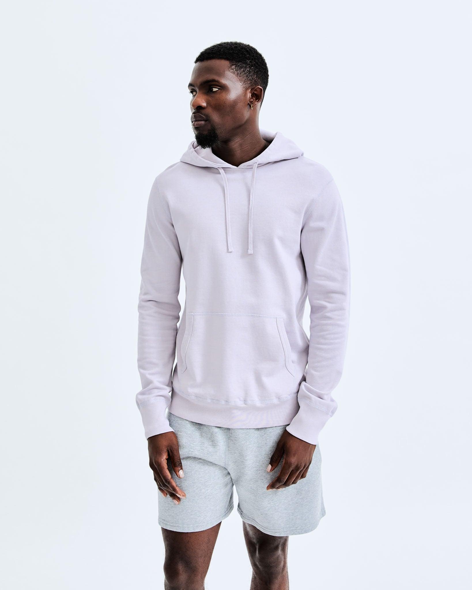 Lightweight Terry Slim Hoodie Male Product Image