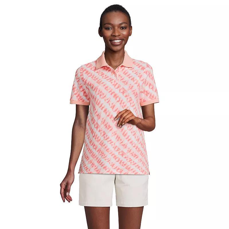 Petite Lands End Mesh Polo Shirt, Womens Product Image