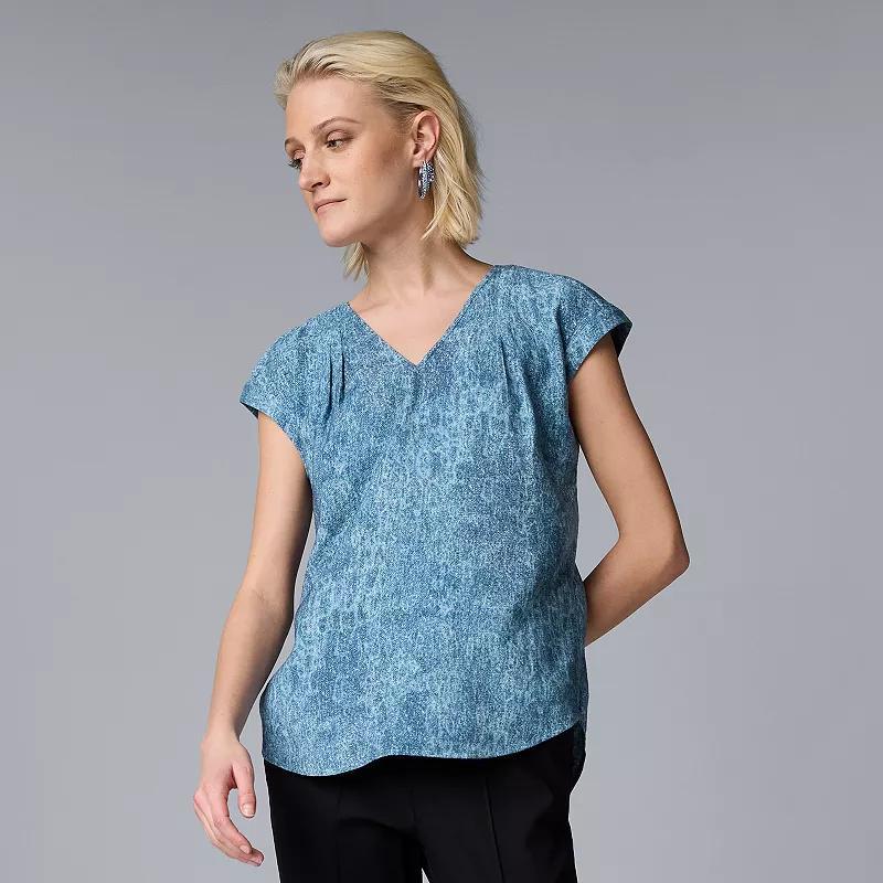 Womens Simply Vera Vera Wang V-Neck Top Product Image