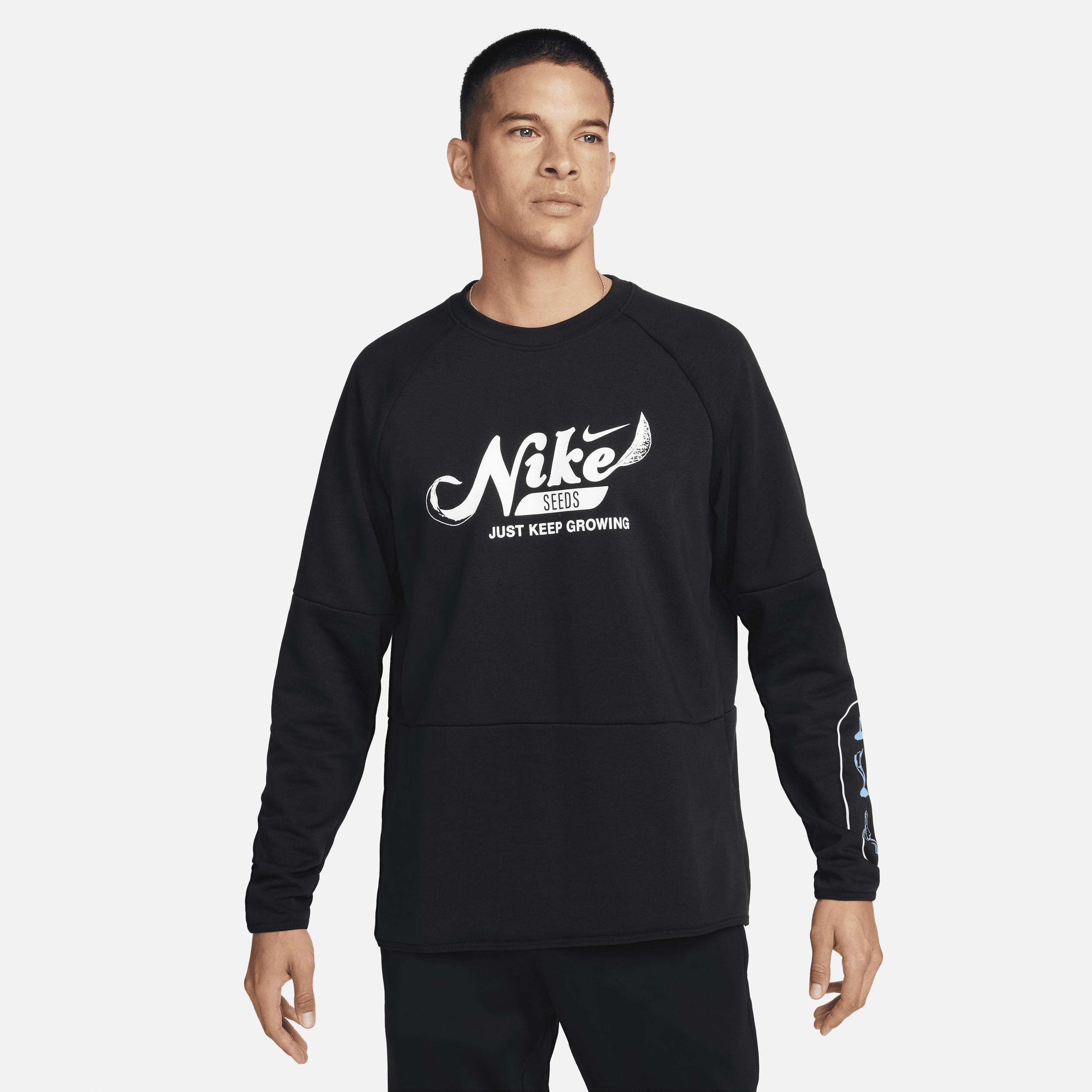 Nike Men's Dri-FIT Fleece Fitness Crew-Neck Top Product Image