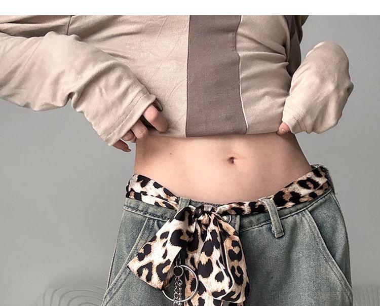 Leopard Print Sash Belt Product Image