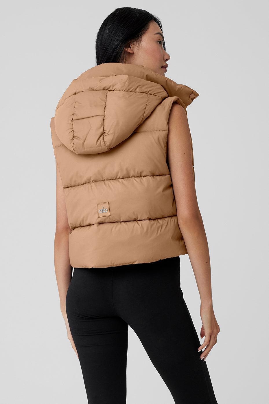 Gold Rush Puffer Vest - Toasted Almond Product Image