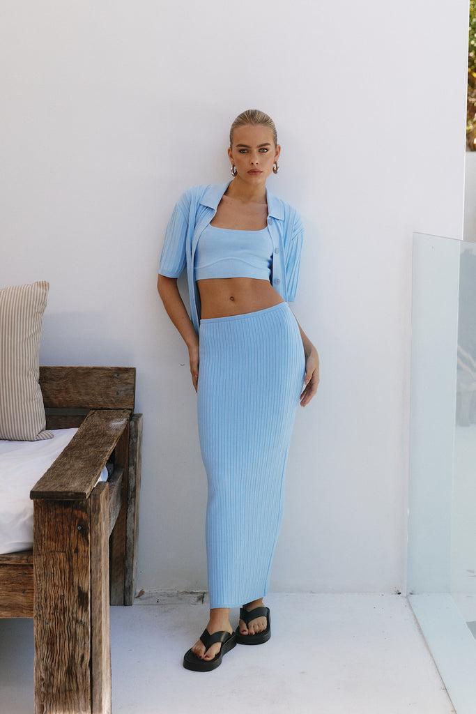 SEVEN WONDERS Kora Maxi Skirt Sky Blue product image