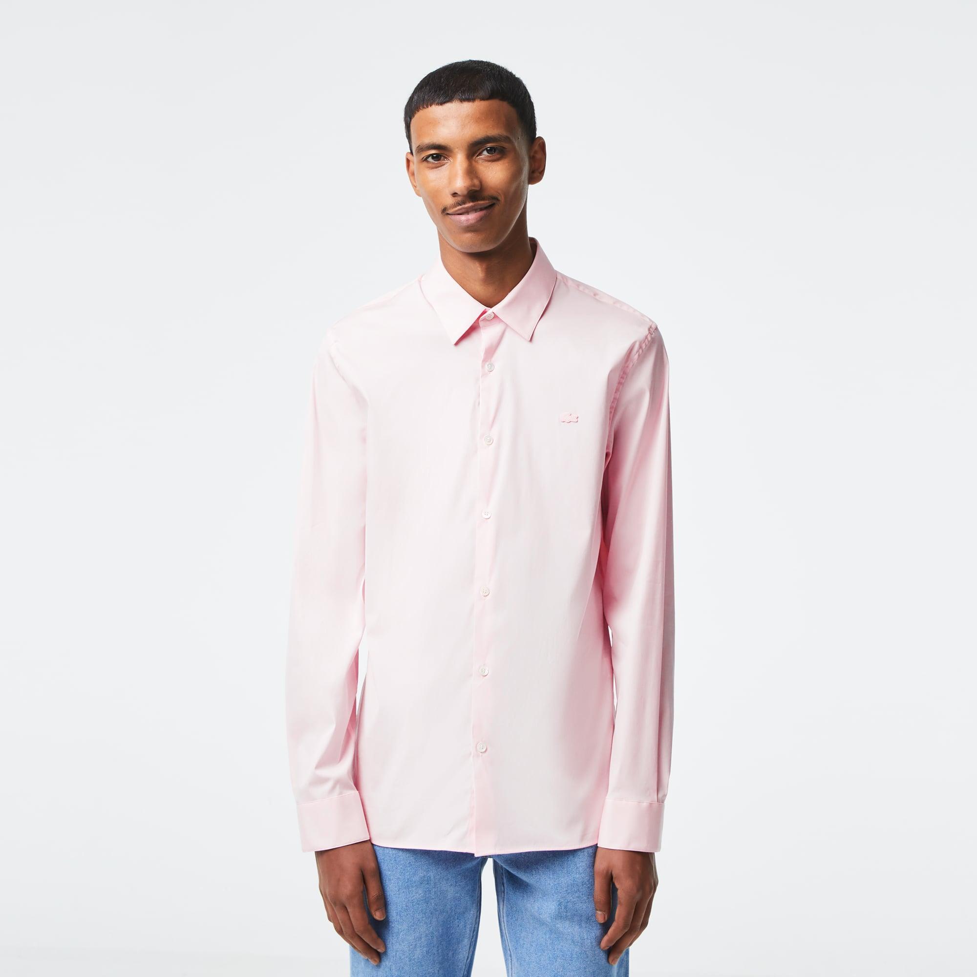 Men's Slim Fit Stretch Poplin Shirt Product Image