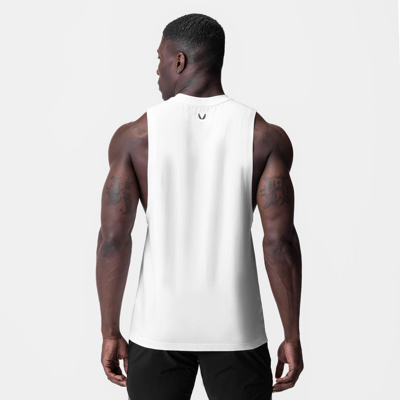 0926. Supima® Muscle Tank - White Product Image