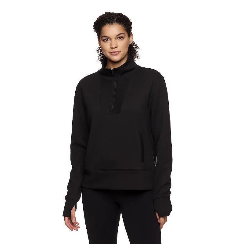 Womens Gaiam Ribbed Quarter-Zip Jacket Product Image