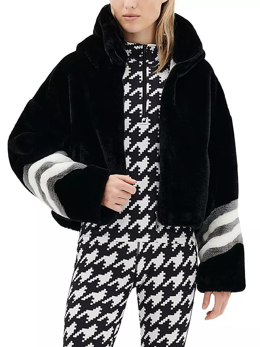 Noelle Hooded Faux Fur Jacket Product Image