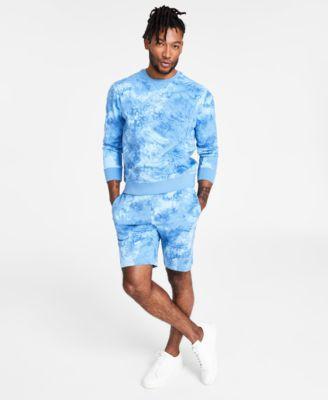 Ax Armani Exchange Mens Dip Dyed Fleece Sweatshirt Shorts Created For Macys Product Image