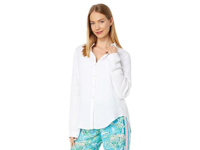 Lilly Pulitzer Geanie Button-Down (Resort ) Women's Clothing Product Image