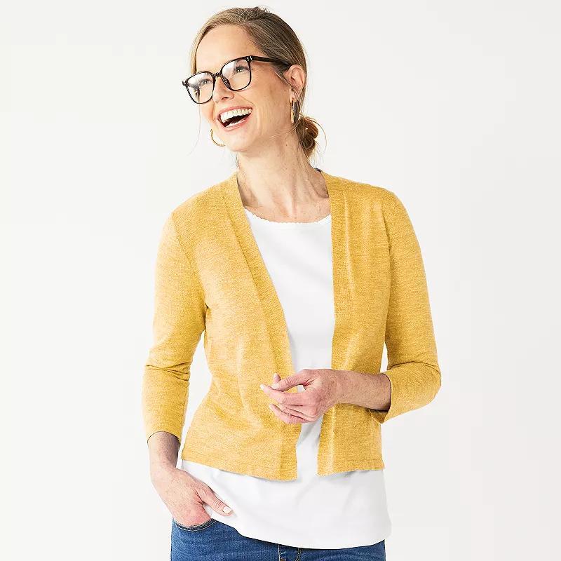 Womens Croft & Barrow Open Front Cardigan Product Image