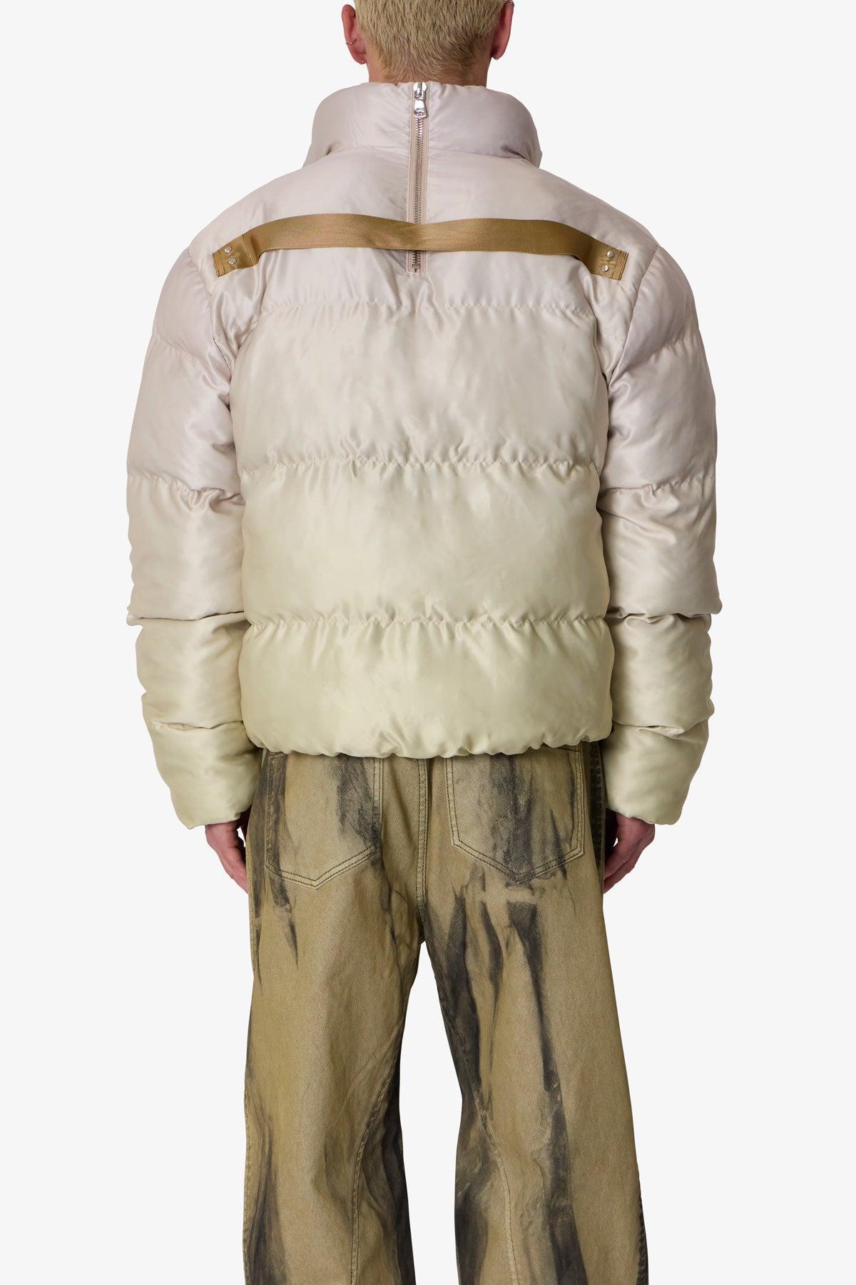 Ombre Puffer Jacket - Cream Product Image