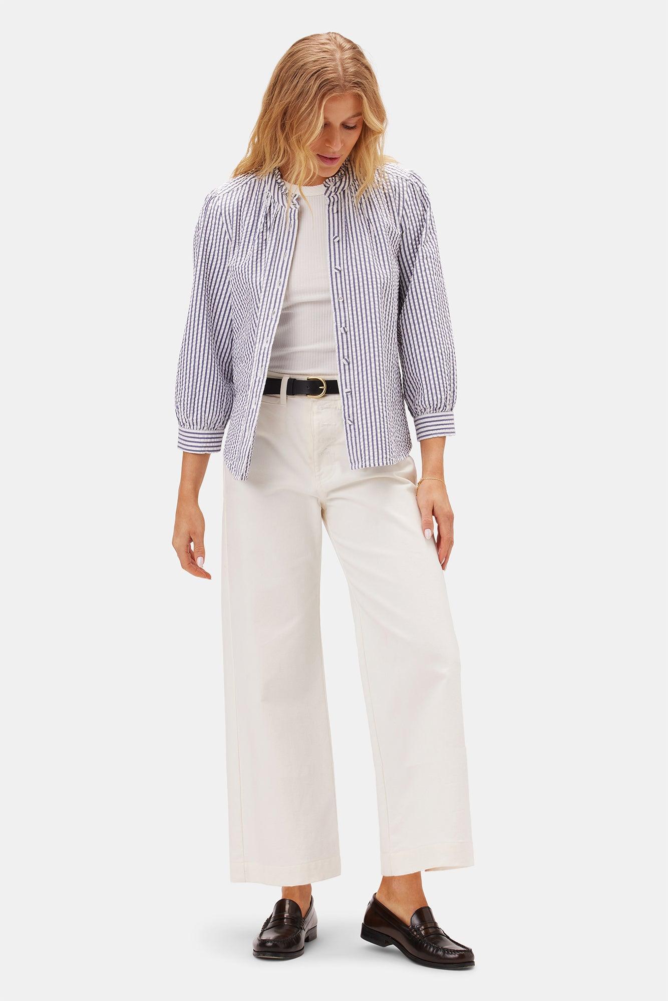 Wide Leg Utility Pant - Ivory Product Image