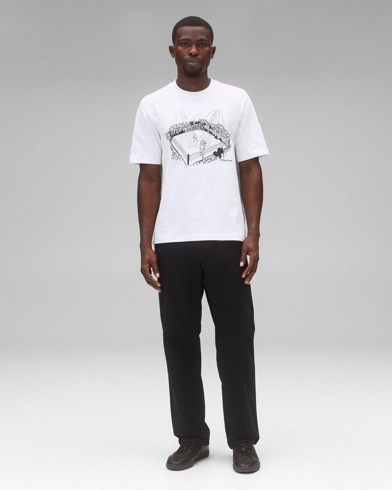 Reigning Champ Midweight Jersey Lines T-Shirt Product Image